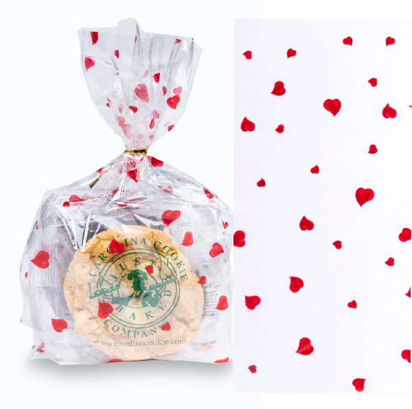 A little bit of love with a lot of fresh baked sweetness in each Valentine's Day cookie bag filled with 6 individually-wrapped cookies in flavor of choice!